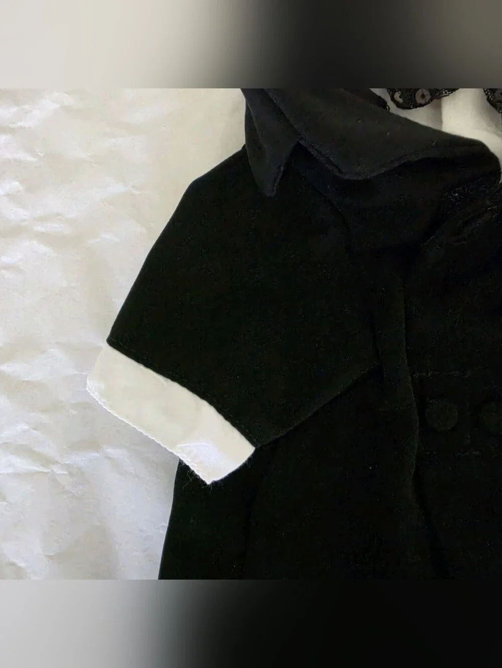 Top Paw Formal Black Dog Tuxedo Wedding Suit Costume Sequin Bow Tie Size Medium